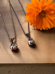 Evil Eye dZi Agate Pendant