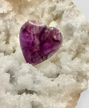 Purple Fluorite Heart Shaped Pendant