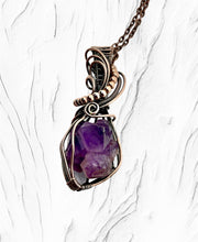 Amethyst Wire Wrapped Pendant