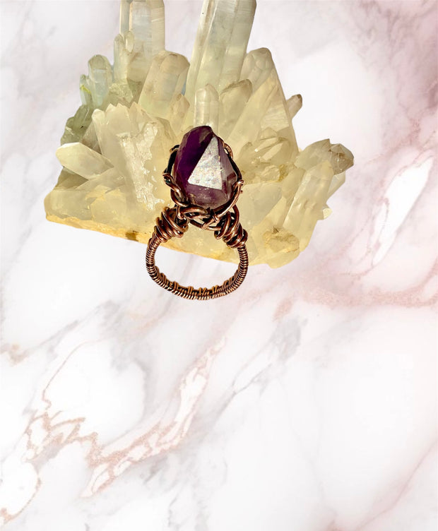 Amethyst Chunky Ring