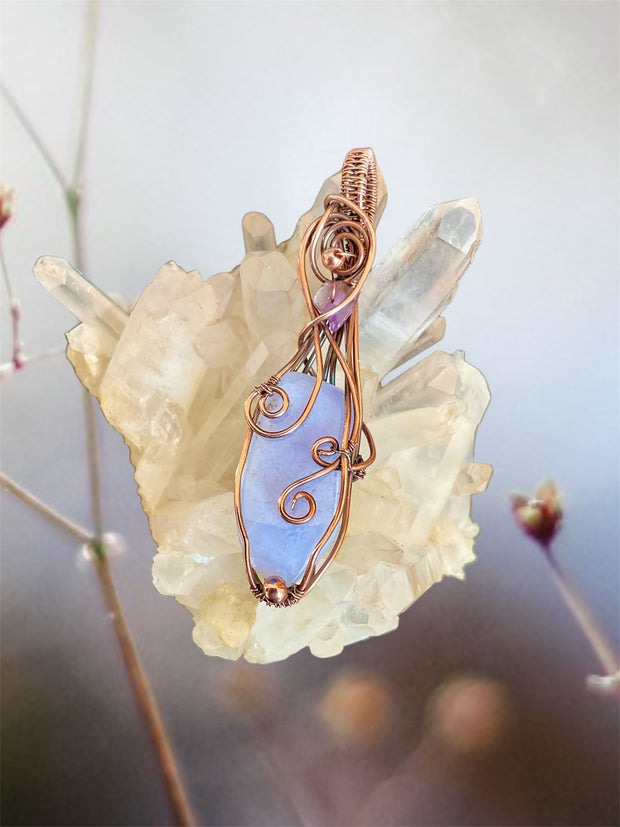 Blue Lace Agate Pendant