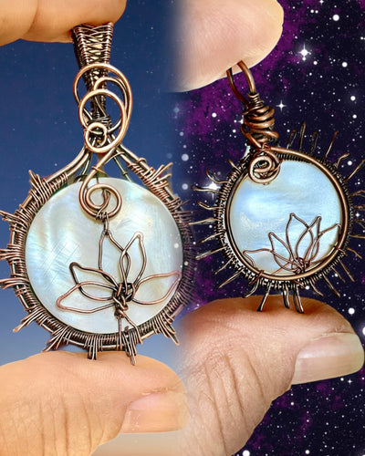 Mother of Pearl Sun/Moon Pendants