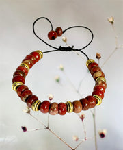 Red Jasper Beaded Bracelet