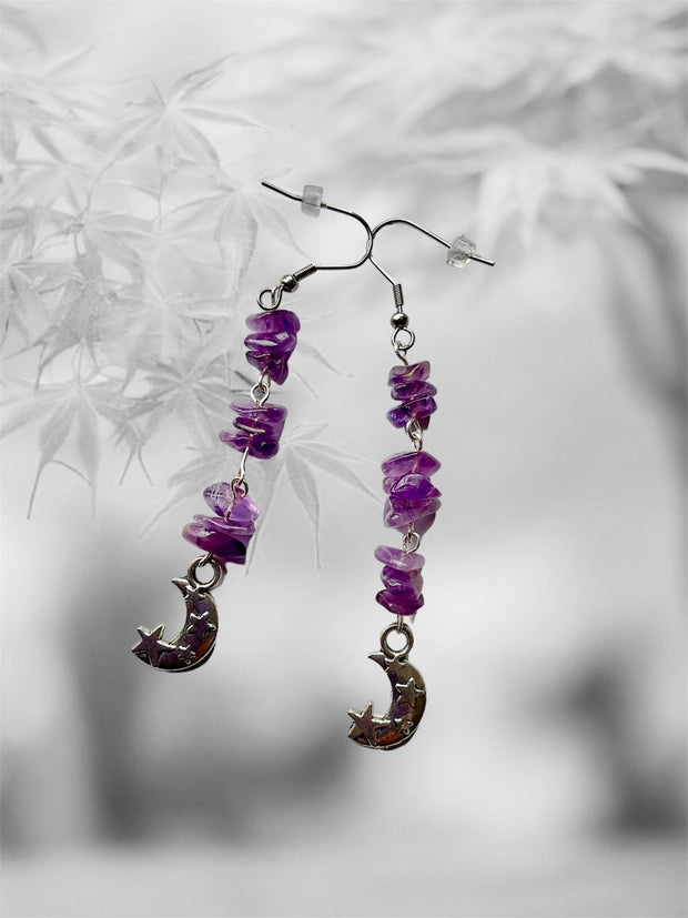 Gemstone Dangle Earrings