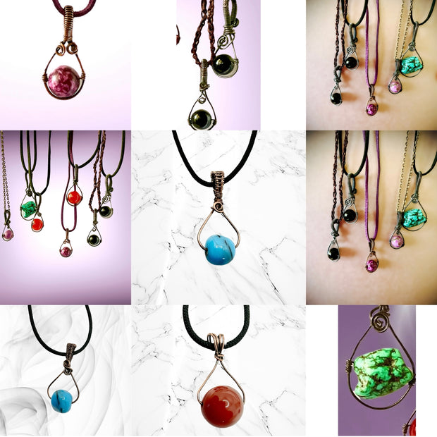 Gemstone Mini Pendants. - Connie’s Crystals 