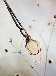 Selenite Wire Wrapped Sphere Pendant - Connie’s Crystals 