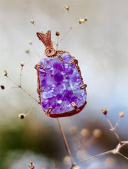 Amethyst Cluster Pendant