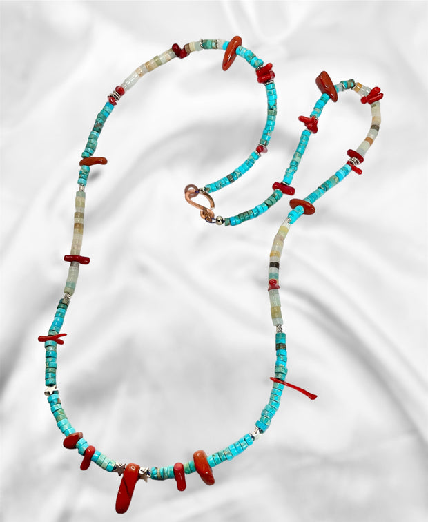 Handmade Turquoise Boho Necklace