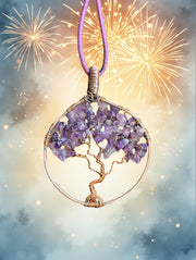 Amethyst Tree Of Life Pendant