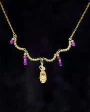 Herkimar Diamond and Amethyst Necklace