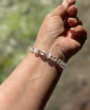 Selenite Wire Wrapped Bracelet