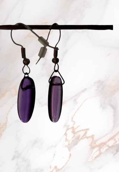 Amethyst Earrings - Connie’s Crystals 