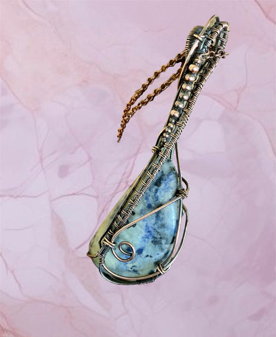 Sodalite Wire Wrapped Pendant - Connie’s Crystals 