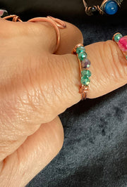 Wire Wrapped Gemstone Rings - Connie’s Crystals 