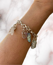 Chakra Wire Wrapped Gemstone Charm Bracelets - Connie’s Crystals 