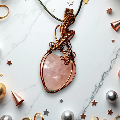 Rose Quartz Heart Pendant