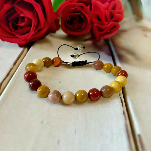 Mookaite Jasper Handmade Adjustable Bracelet