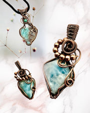 Larimar Mini Pendants