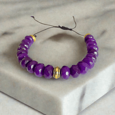 Amethyst Beaded Bracelet