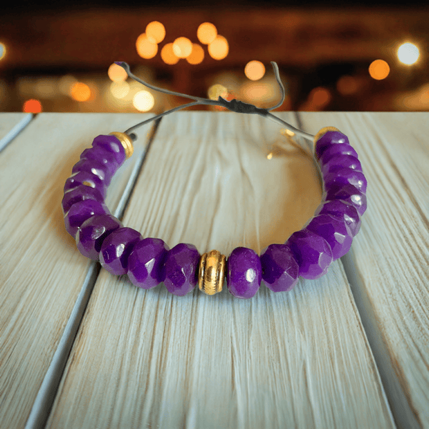 Amethyst Beaded Bracelet