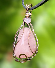 Rose Quartz Wire Wrapped Pendant