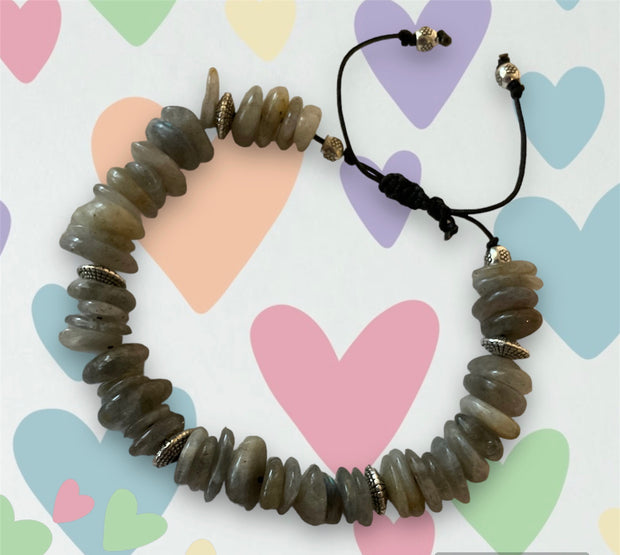 Labradorite Gemstone Handmade Bracelet