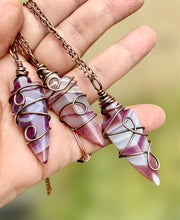 Agate Arrow Point Wire Wrapped Pendant