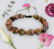 Rhodonite Gemstone Bracelet