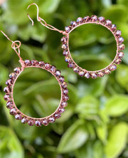 Crystal Hoop Earrings