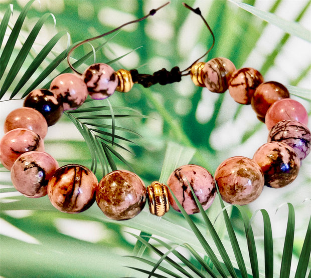 Rhodonite Gemstone Bracelet