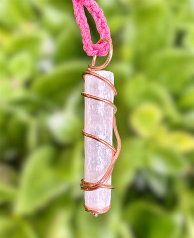 Selenite Wire Wrapped Point