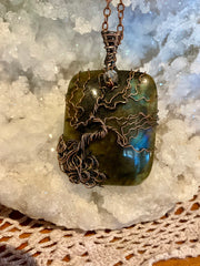 Labradorite Tree Of Life Pendant