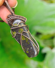 Kambaba Jasper Wire Wrapped Pendant