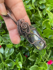 Kambaba Jasper Wire Wrapped Pendant