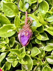 Amethyst Wire Wrapped Pendant