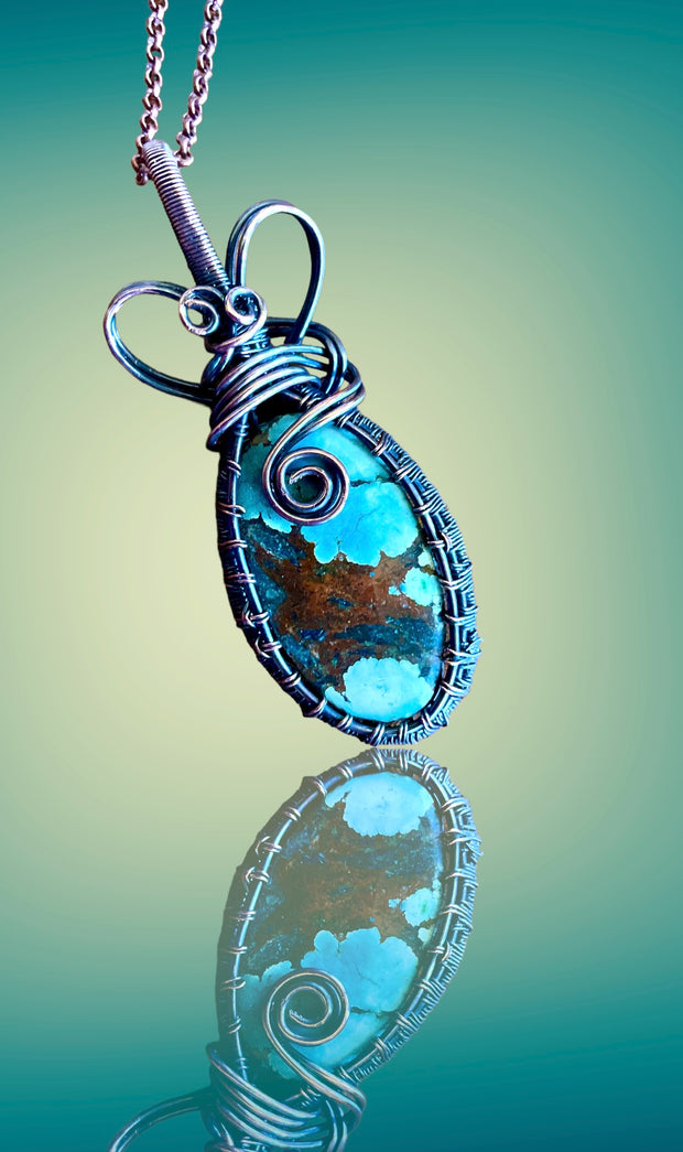 Magnesite Turquoise Pendant - Connie’s Crystals 