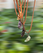 Carved Gemstone Crescent Moons