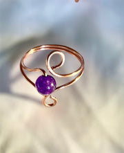 Adjustable Gemstone Rings