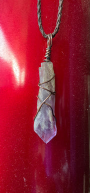 Amethyst Wire Wrapped Pendant - Connie’s Crystals 