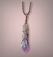 Amethyst Wire Wrapped Pendant - Connie’s Crystals 