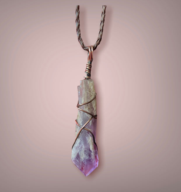 Amethyst Wire Wrapped Pendant - Connie’s Crystals 