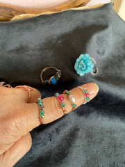 Wire Wrapped Gemstone Rings - Connie’s Crystals 