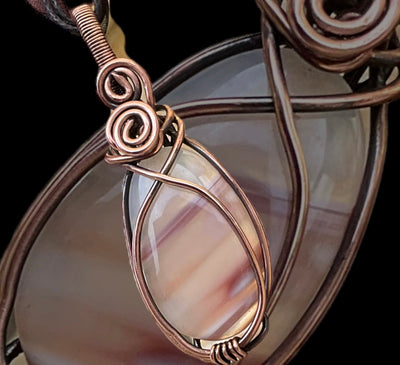 Wire Wrapped Striped Agate - Connie’s Crystals 