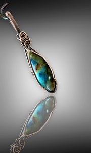 Labradorite Wire Wrapped Pendant - Connie’s Crystals 