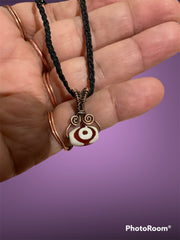 Evil Eye dZi Agate Pendant - Connie’s Crystals 