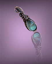 Wire Wrapped Labradorite Pendant - Connie’s Crystals 