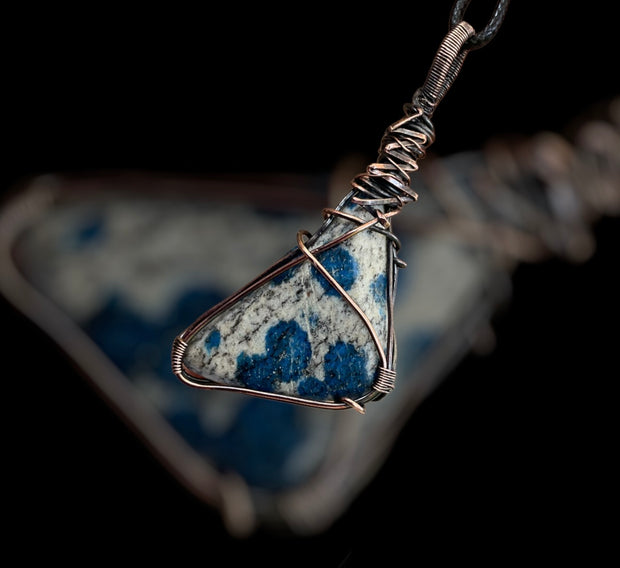 Azurite K2 In Granite Pendant - Connie’s Crystals 