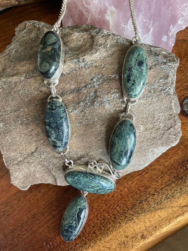 Kambaba Jasper Necklace - Connie’s Crystals 