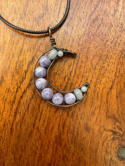 Celestite Moon Pendant - Connie’s Crystals 