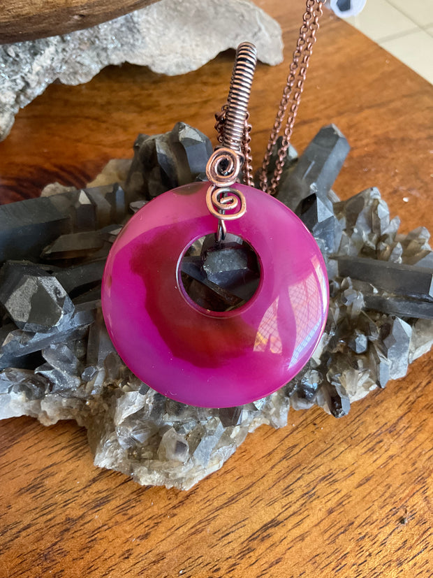 Donut Agate Pendant - Connie’s Crystals 